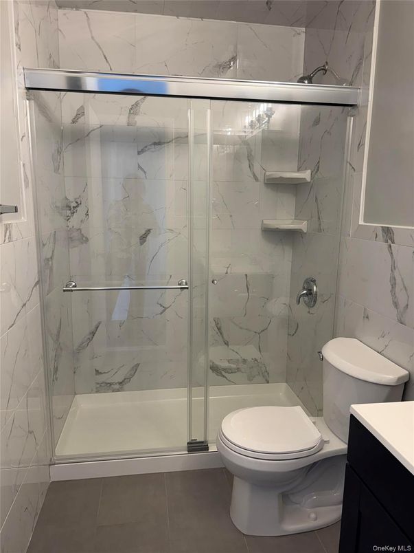 Bathroom, Glass Shower, Interior, Marble Walls