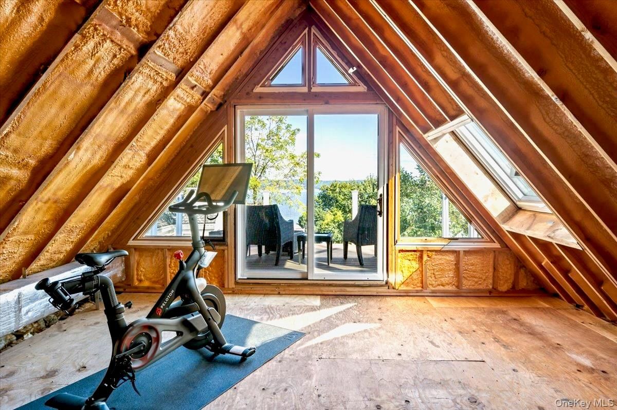 Fitness Equipment, Interior, Wooden Beams, Wooden Ceilings, Wooden Walls