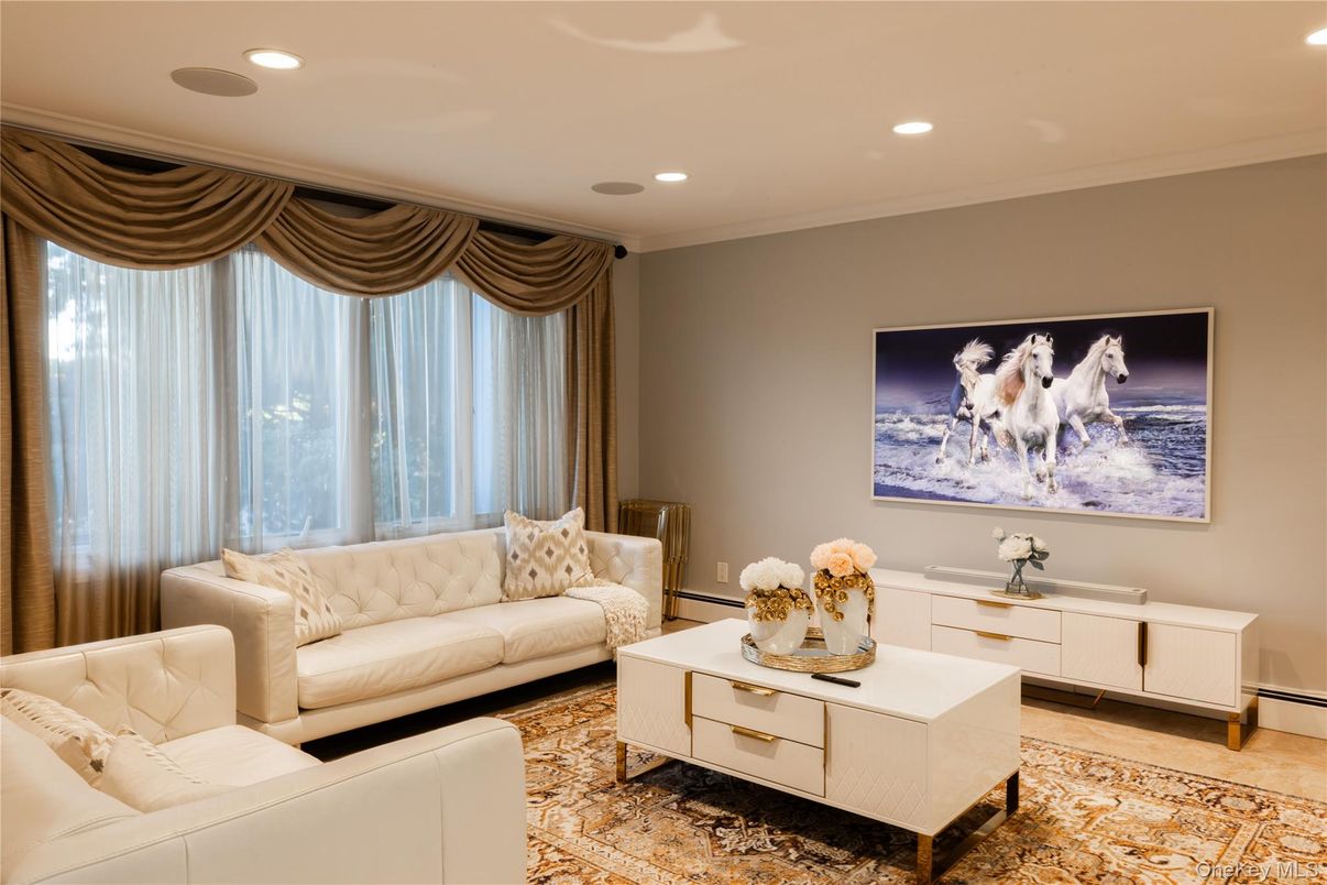 Interior, Living room, Recessed Lighting