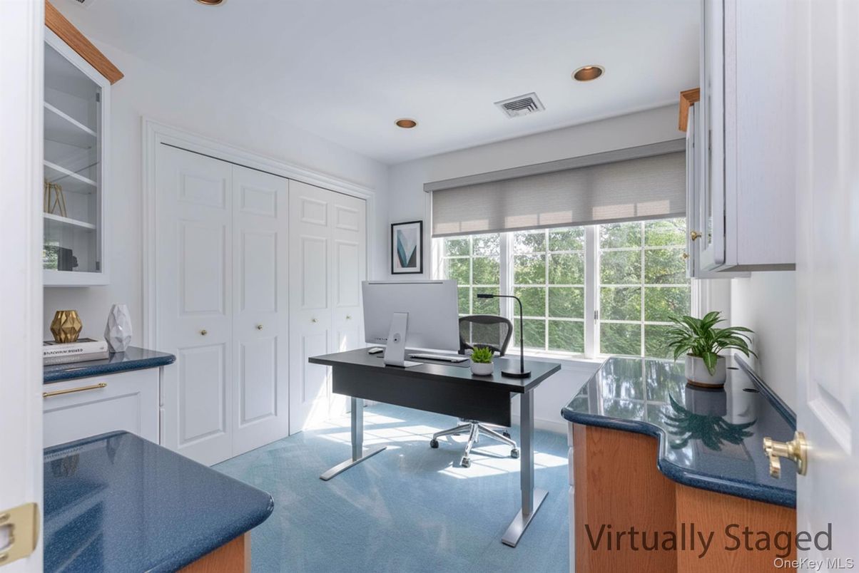 Home Office, Interior, Recessed Lighting