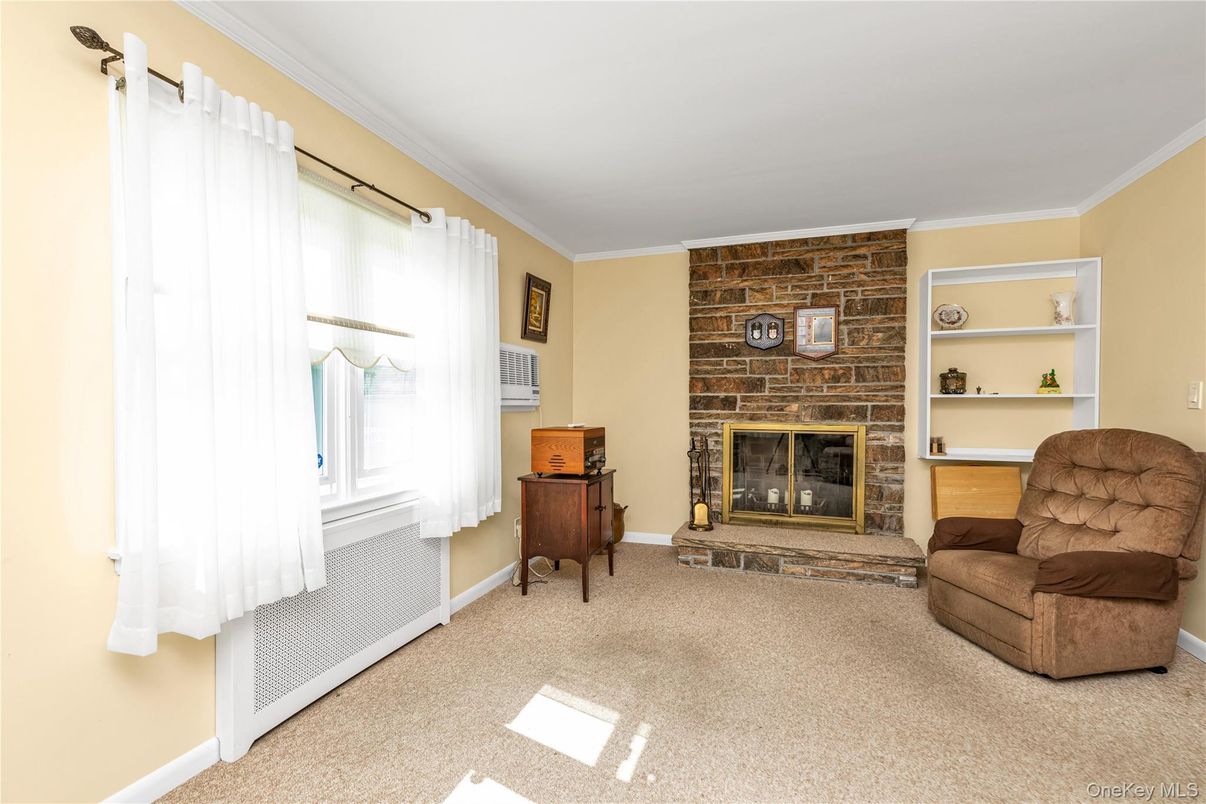 Fireplace, Interior, Stone Walls