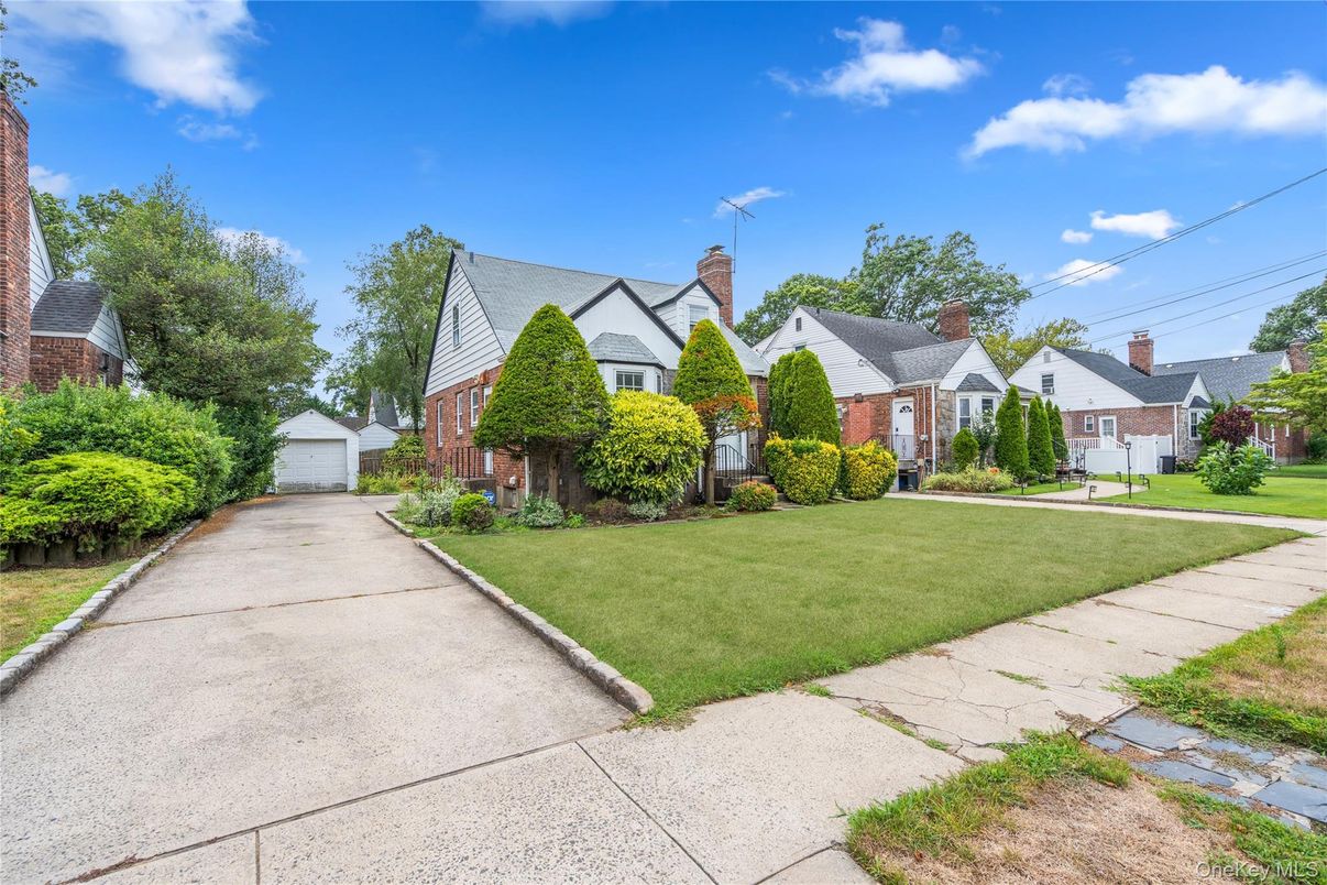 Detached Garage, Exterior, Facade, Brick Facade, Tudor Revival