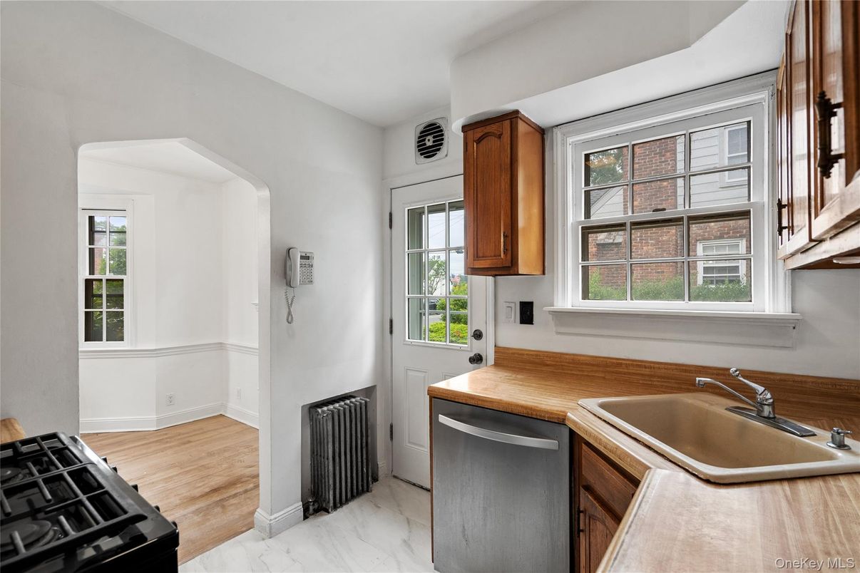 Interior, Kitchen, Marble, Wood Texture Flooring