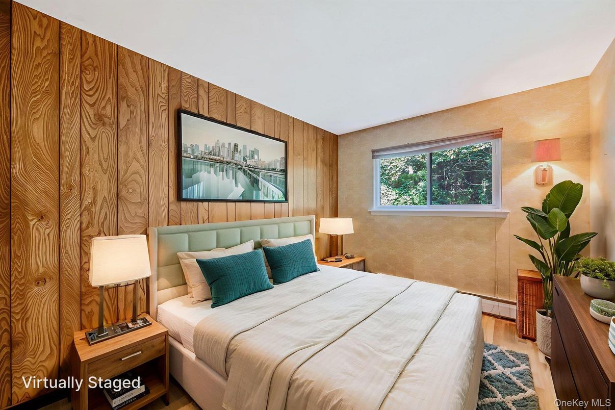 Bedroom, Interior, Wood Texture Flooring, Wooden Walls