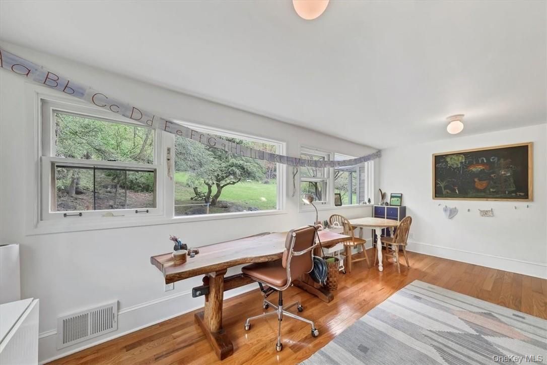 Home Office, Interior, Wood Texture Flooring
