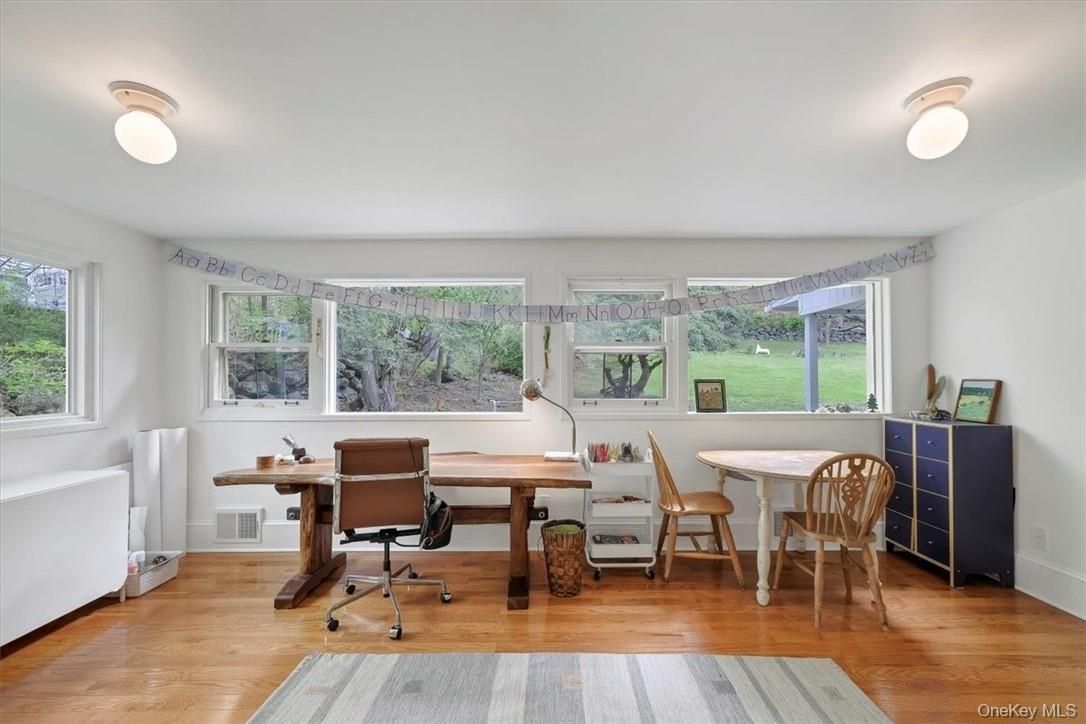 Home Office, Interior, Wood Texture Flooring