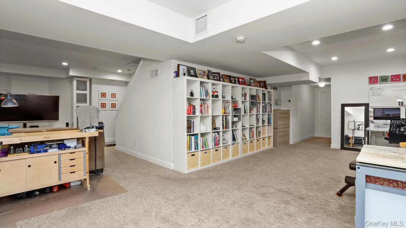 Home Office, Interior, Recessed Lighting