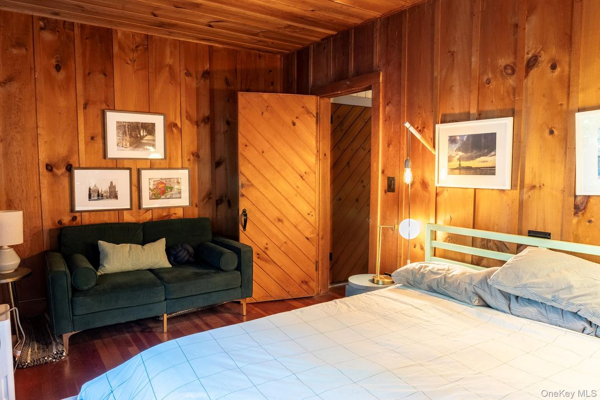 Bedroom, Interior, Wooden Ceilings, Wood Texture Flooring, Wooden Walls