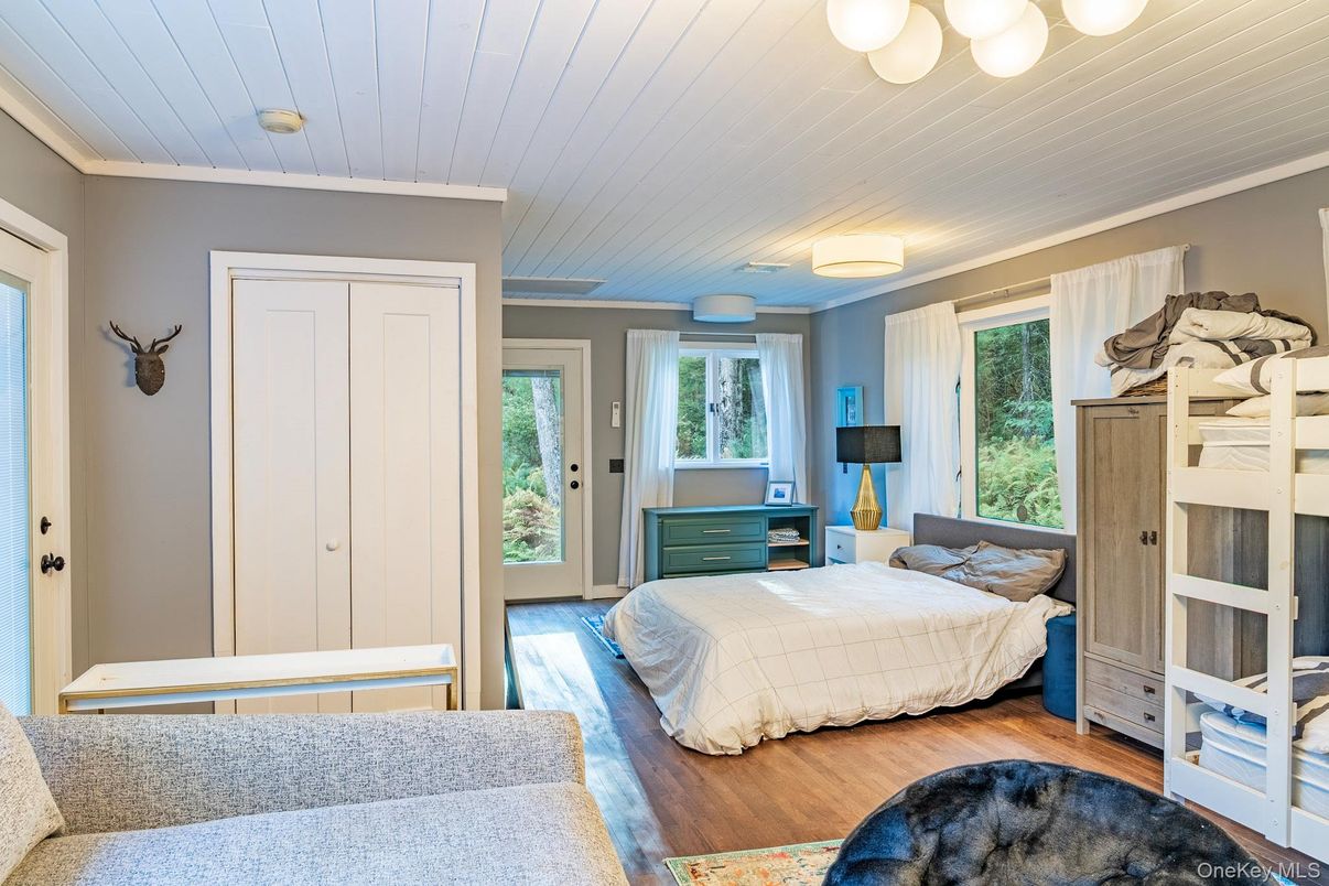Bedroom, Interior, Wood Texture Flooring