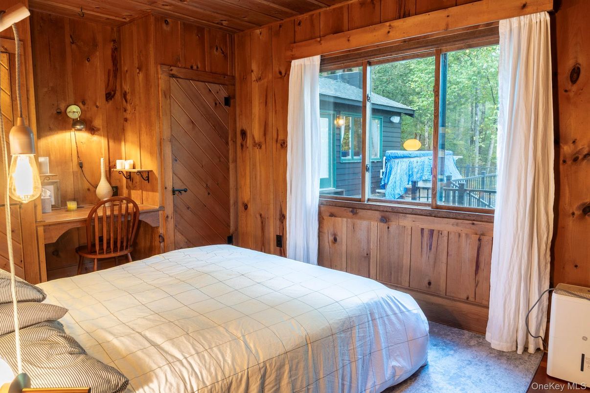 Bedroom, Interior, Wooden Ceilings, Wooden Walls