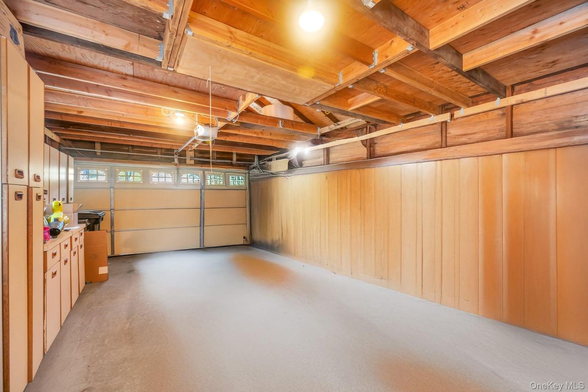 Garage, Interior, Wooden Beams, Wooden Ceilings, Wooden Walls