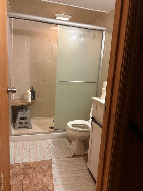 Bathroom, Glass Shower, Interior, Wood Texture Flooring