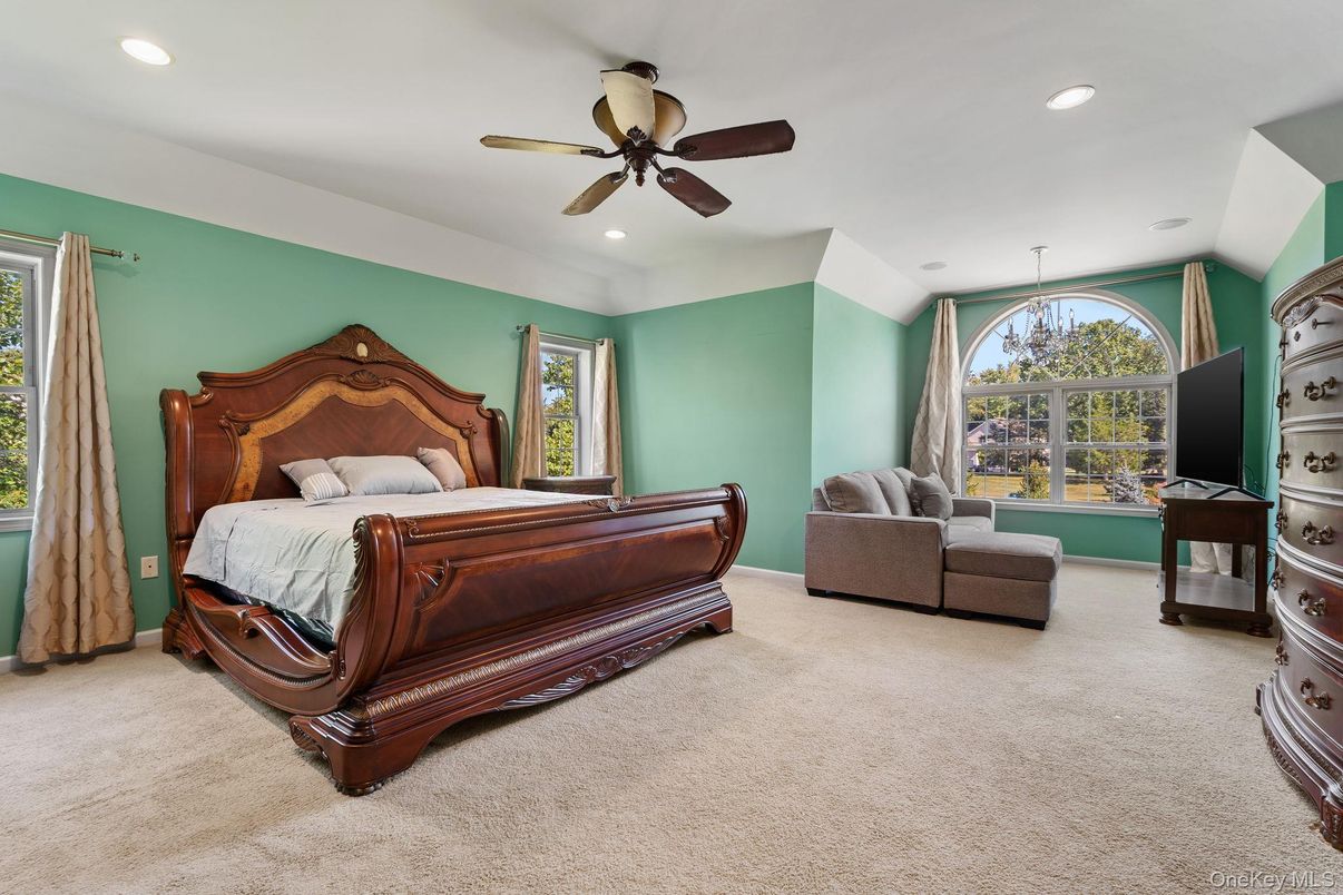 Bedroom, Interior, Recessed Lighting