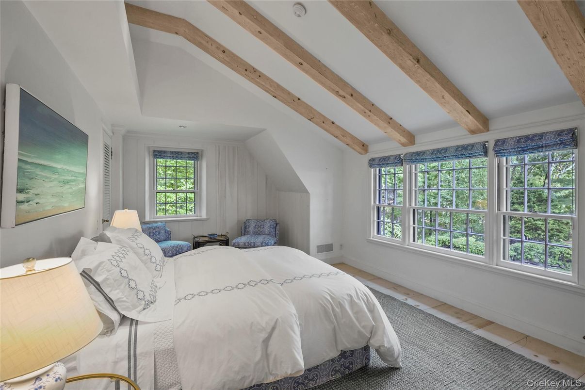 Bedroom, Interior, Wooden Beams