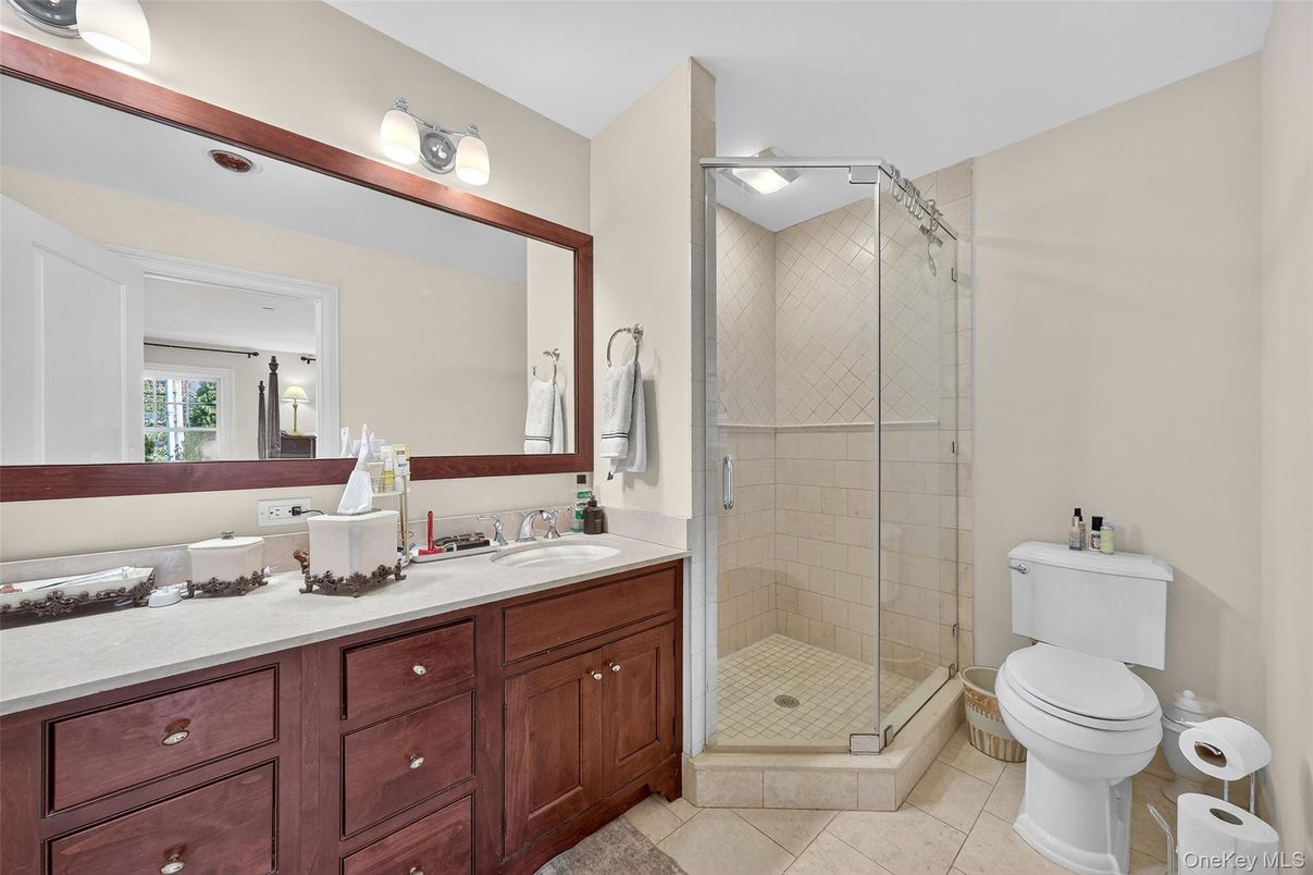 Bathroom, Dual Sink Vanities, Glass Shower, Interior