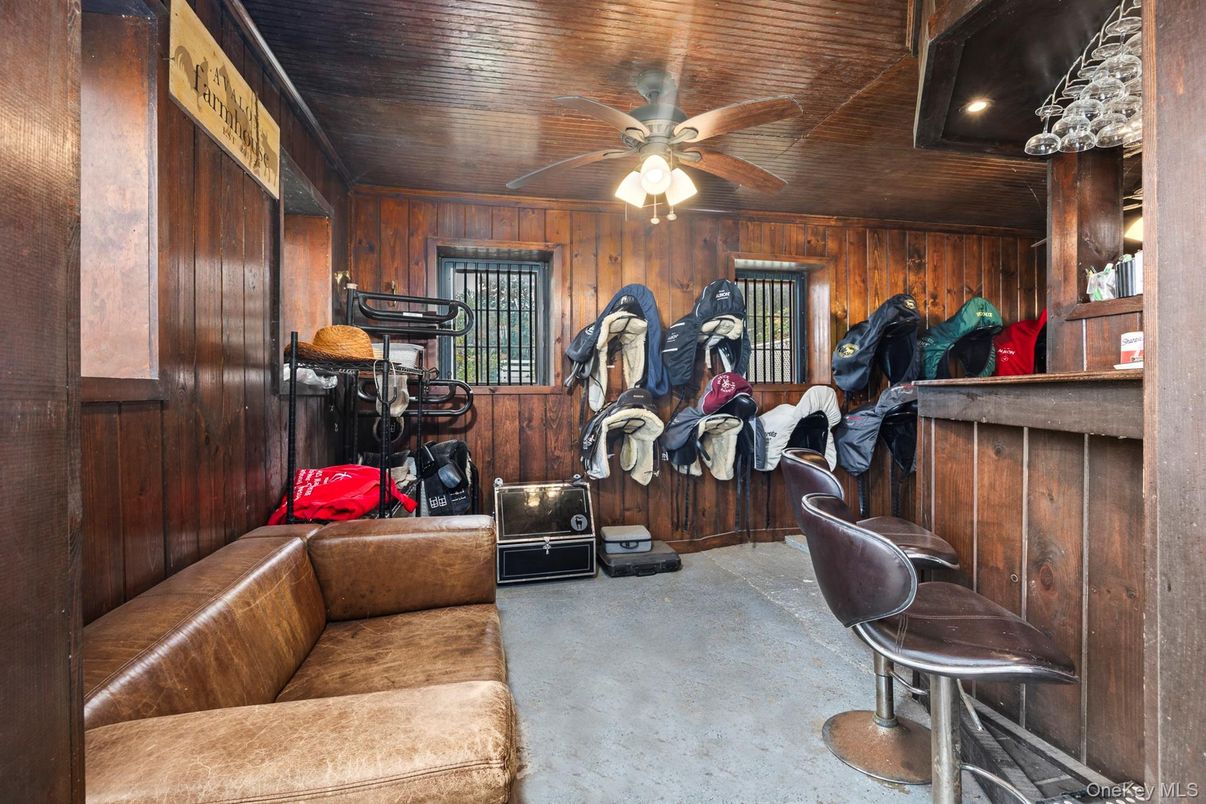Interior, Living room, Recessed Lighting, Wooden Walls