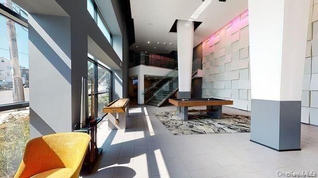 Billiard Table, Game Room, Interior, Recessed Lighting