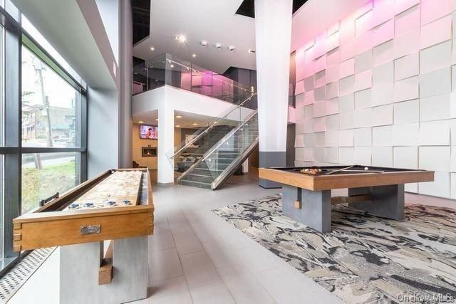 Billiard Table, Game Room, Interior, Recessed Lighting