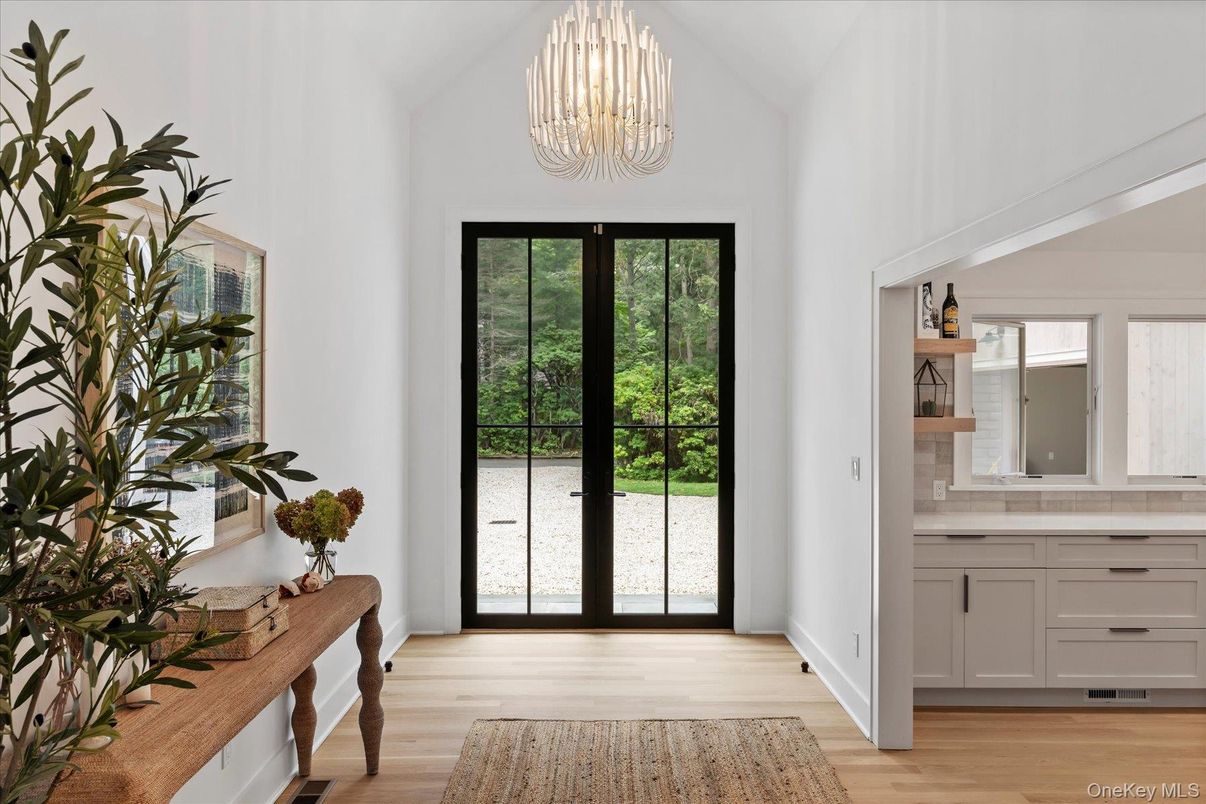 Chandelier, Interior, Wood Texture Flooring