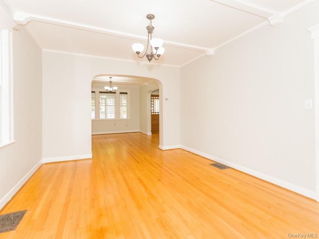 Chandelier, Empty room, Interior, Wood Texture Flooring