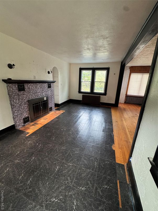 Empty room, Fireplace, Interior, Wood Texture Flooring