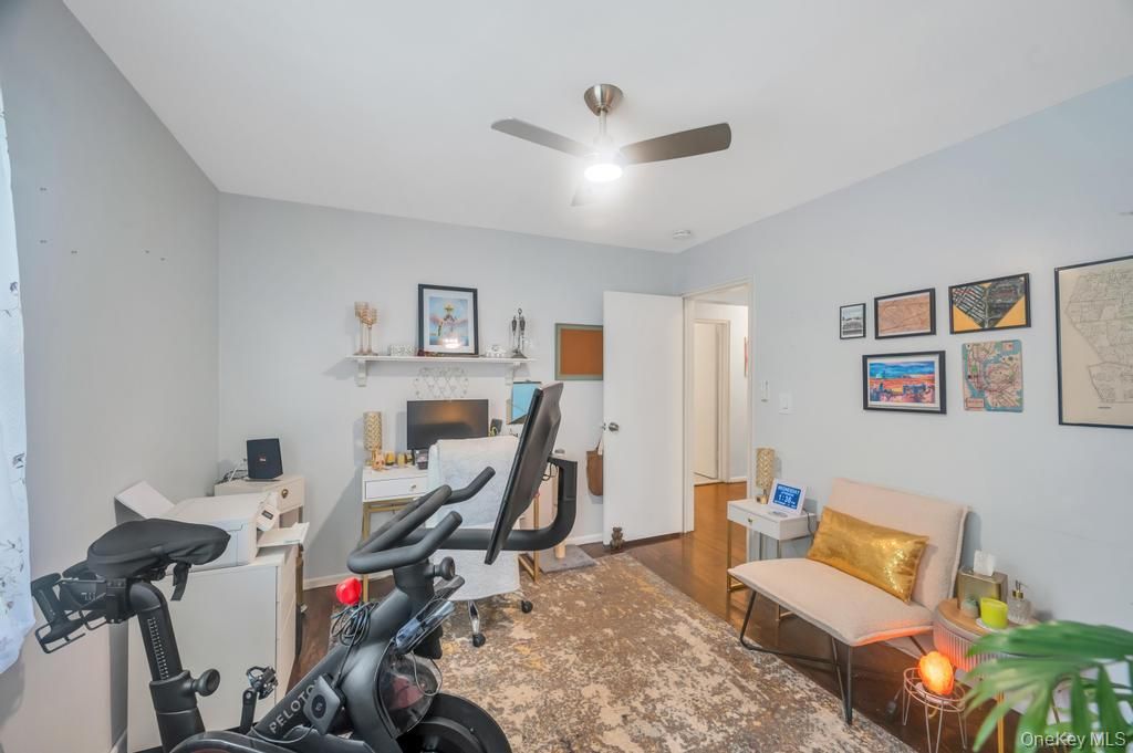 Fitness Equipment, Home Office, Interior, Wood Texture Flooring