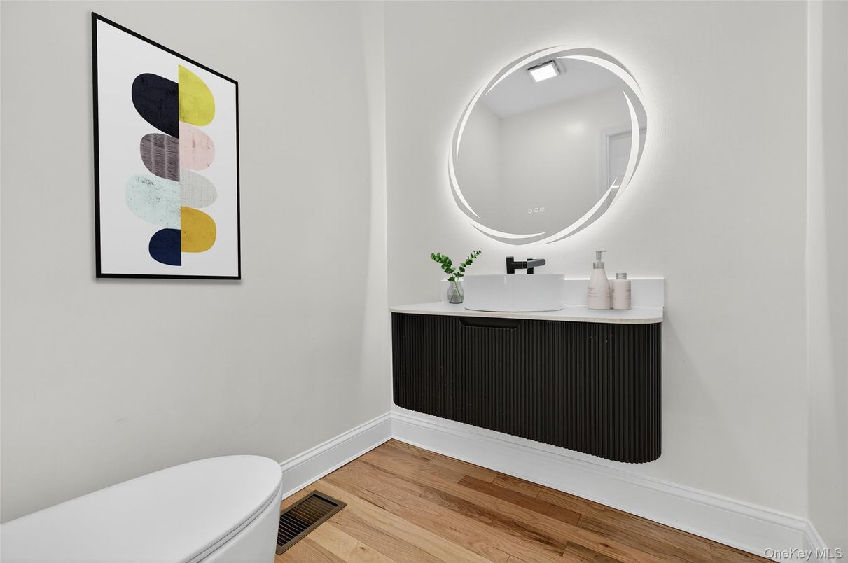 Bathroom, Interior, Wood Texture Flooring