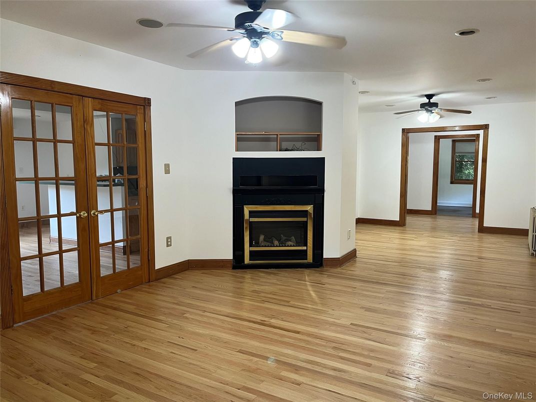 Empty room, Fireplace, Interior, Wood Texture Flooring