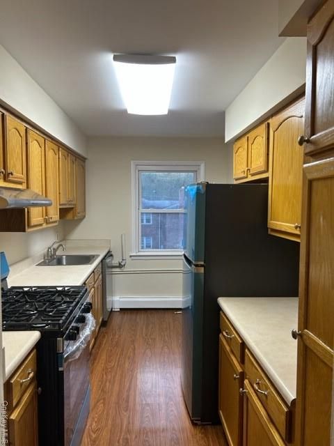 Interior, Kitchen, Wood Texture Flooring