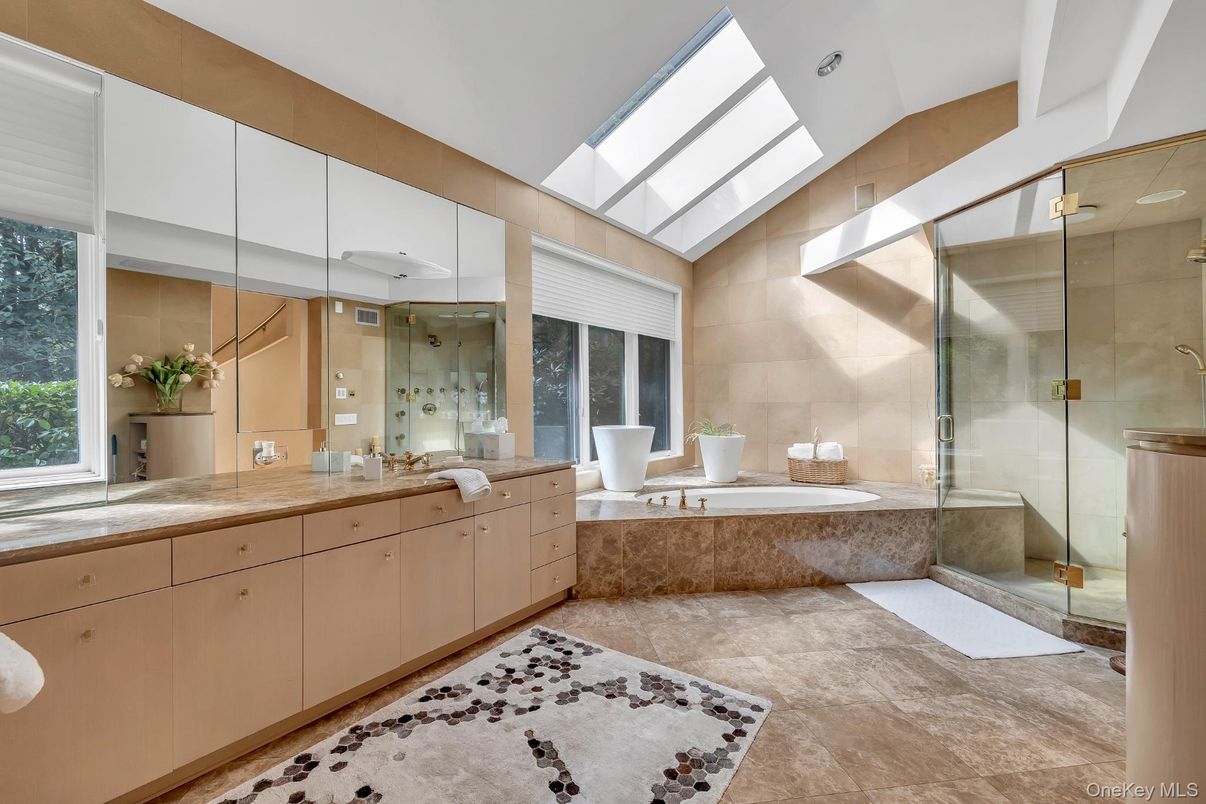 Bathroom, Dual Sink Vanities, Glass Shower, Interior