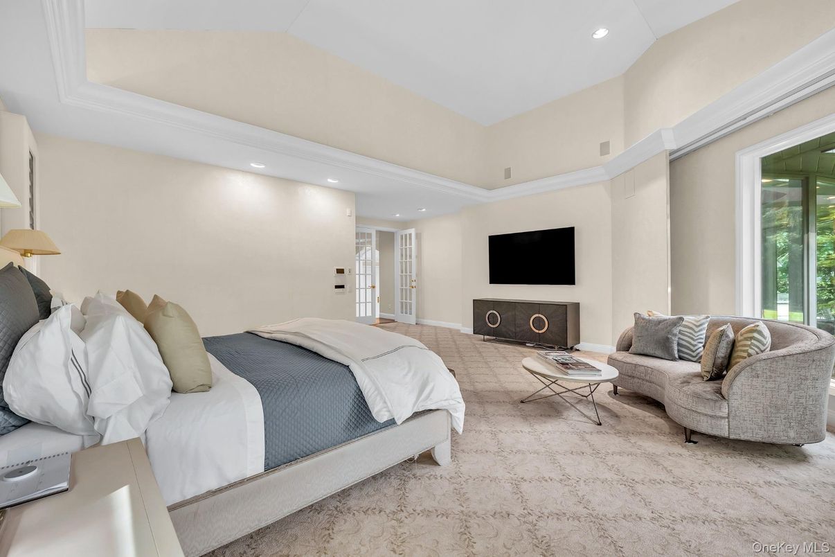 Bedroom, Fireplace, Interior, Recessed Lighting