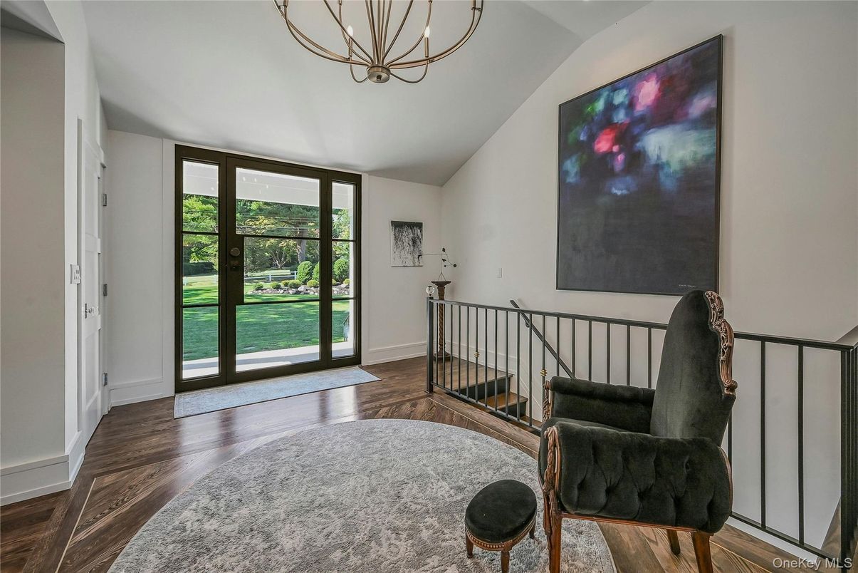 Chandelier, Interior, Wood Texture Flooring