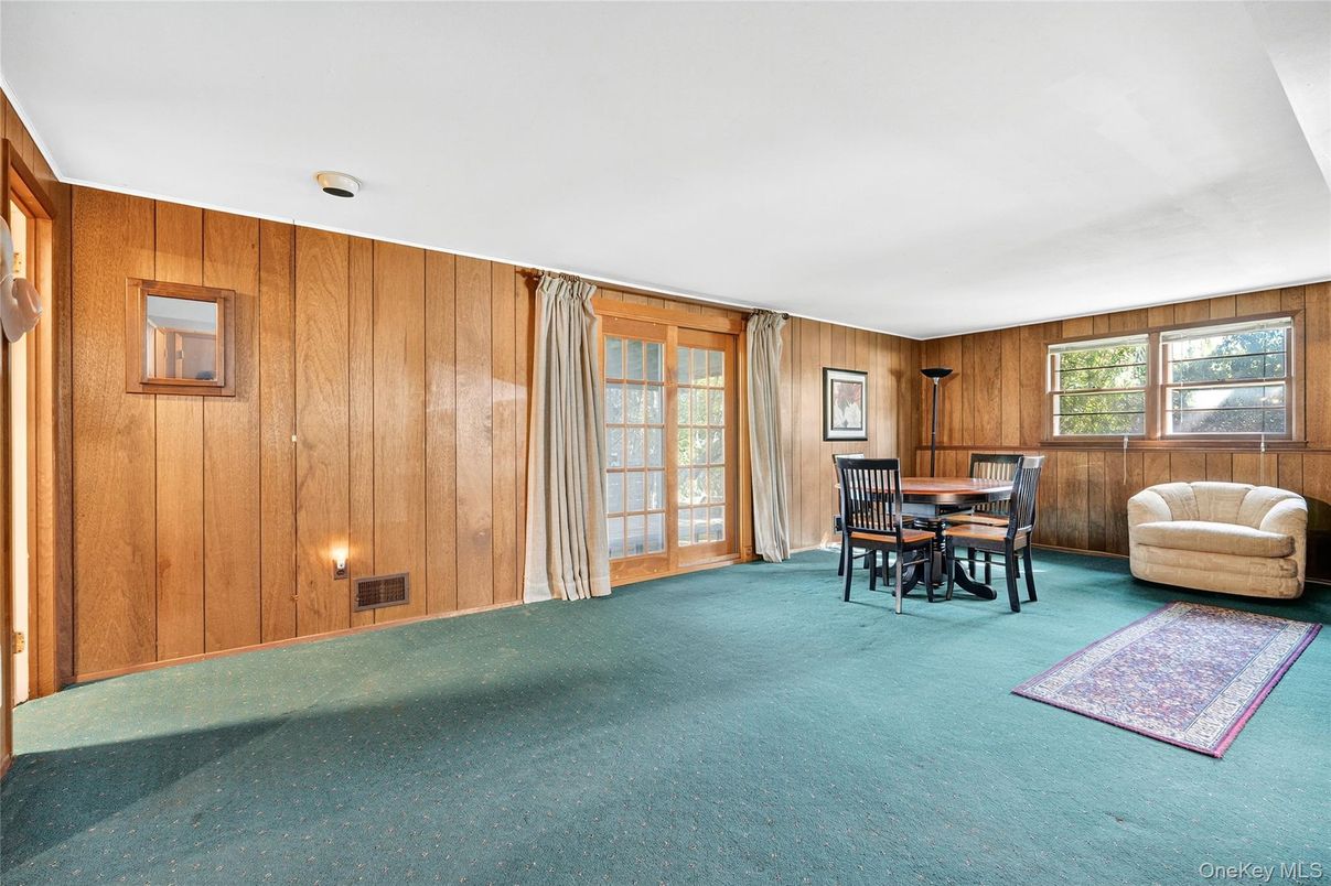 Dining room, Interior, Wooden Walls
