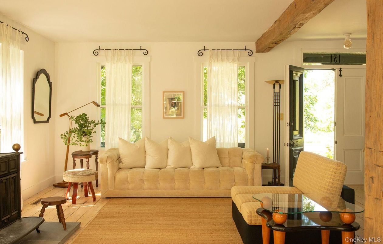 Interior, Living room, Wooden Beams, Wood Texture Flooring