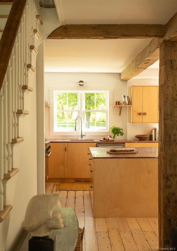 Interior, Kitchen, Wood Texture Flooring