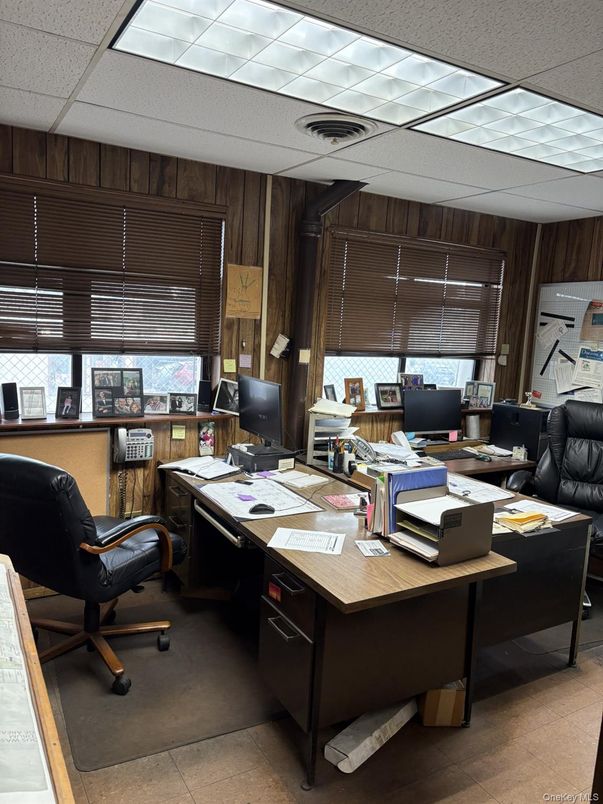 Home Office, Interior, Wooden Walls