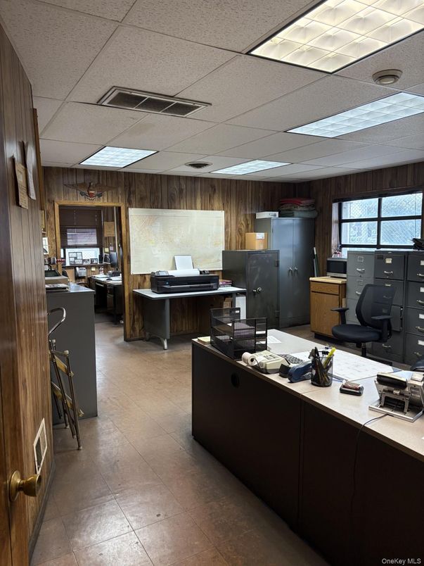 Home Office, Interior, Wooden Walls