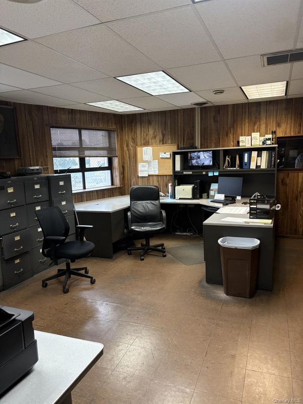 Home Office, Interior, Wooden Walls