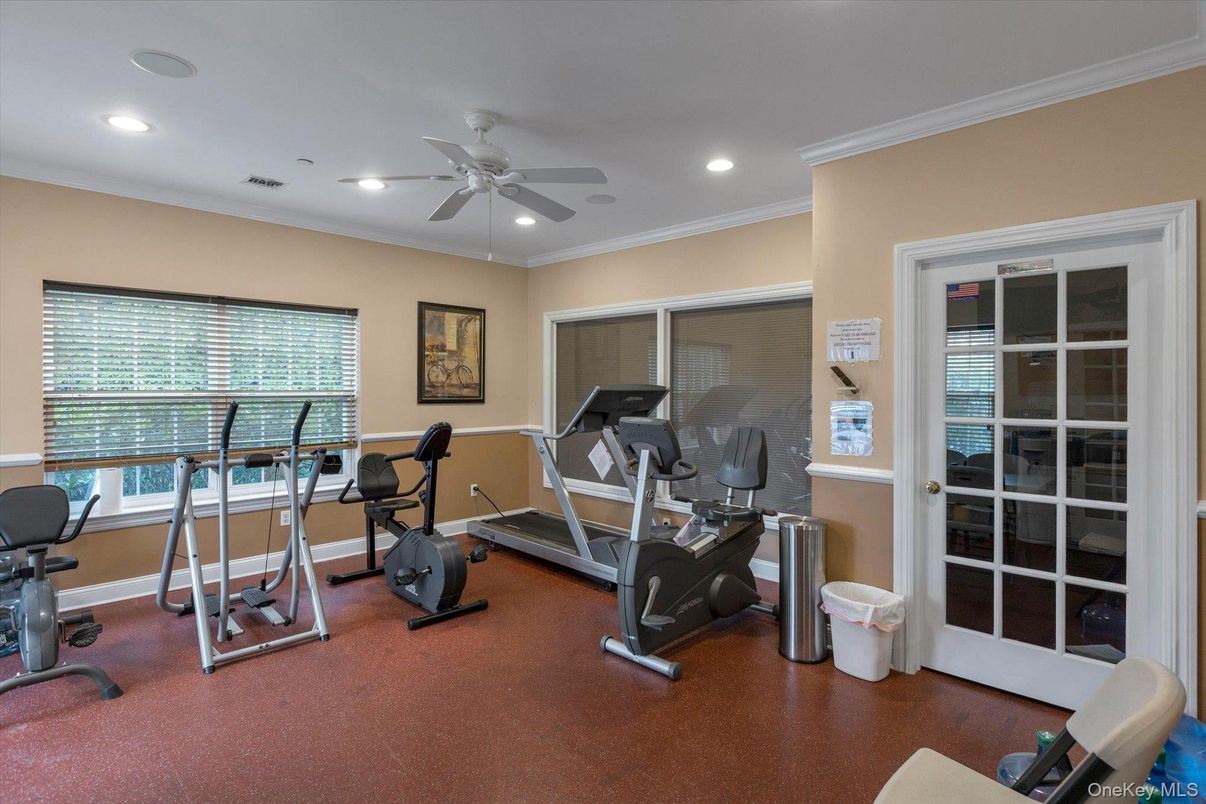 Fitness Equipment, Interior, Recessed Lighting