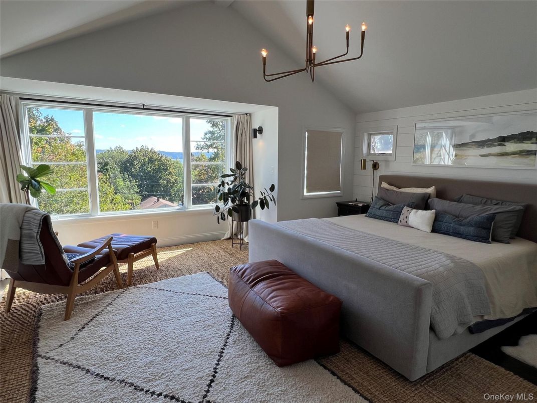 Bedroom, Chandelier, Interior