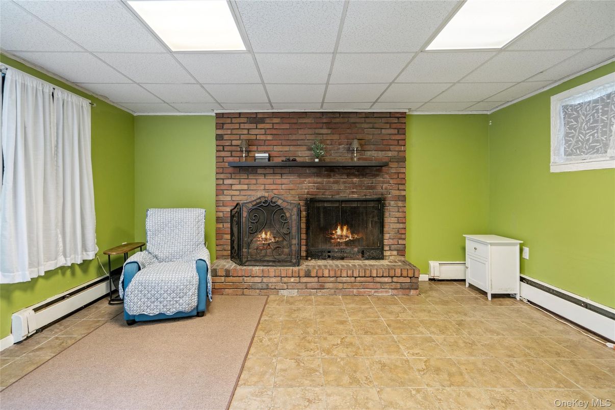 Fireplace, Interior, Stone Walls
