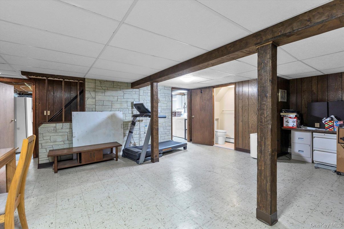 Fitness Equipment, Interior, Stone Walls