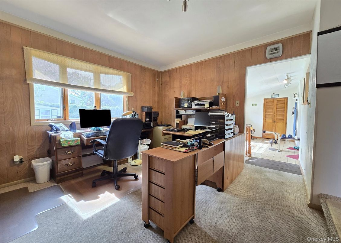Home Office, Interior, Wooden Walls