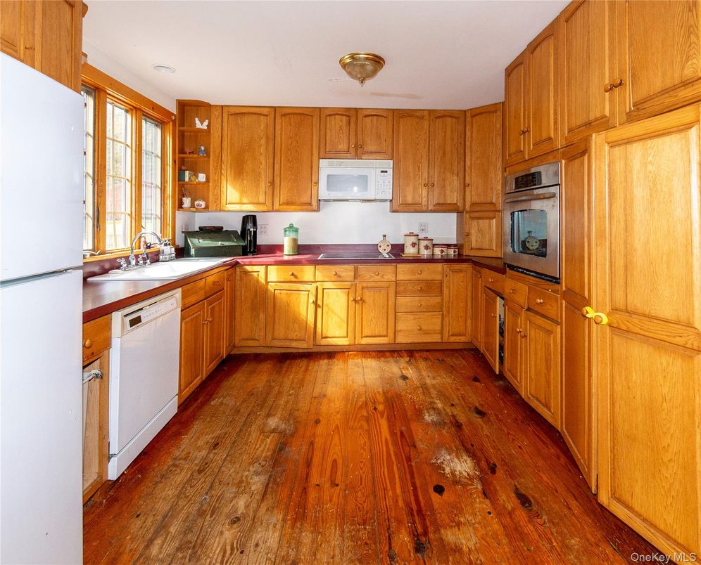 Interior, Kitchen, Wood Texture Flooring