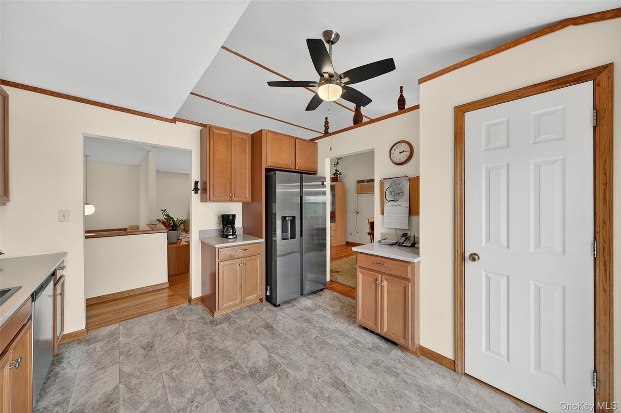 Interior, Kitchen, Wood Texture Flooring