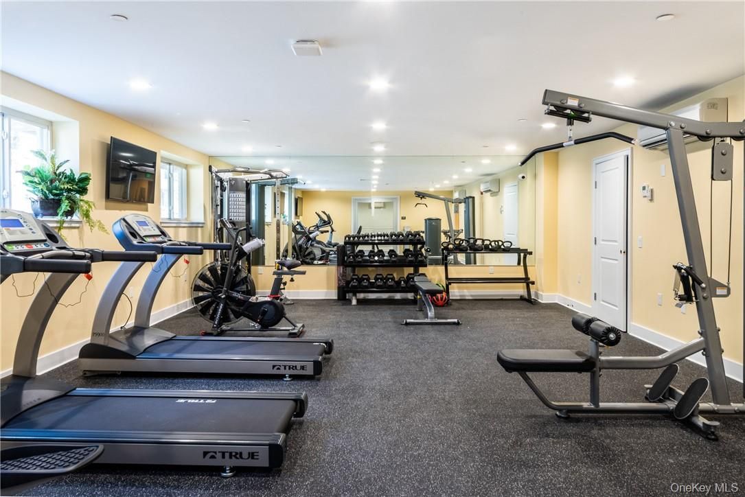 Fitness Equipment, Gym, Interior, Recessed Lighting