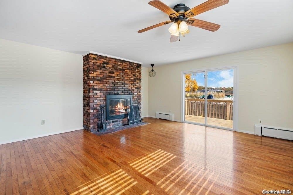 Empty room, Fireplace, Interior, Wood Texture Flooring
