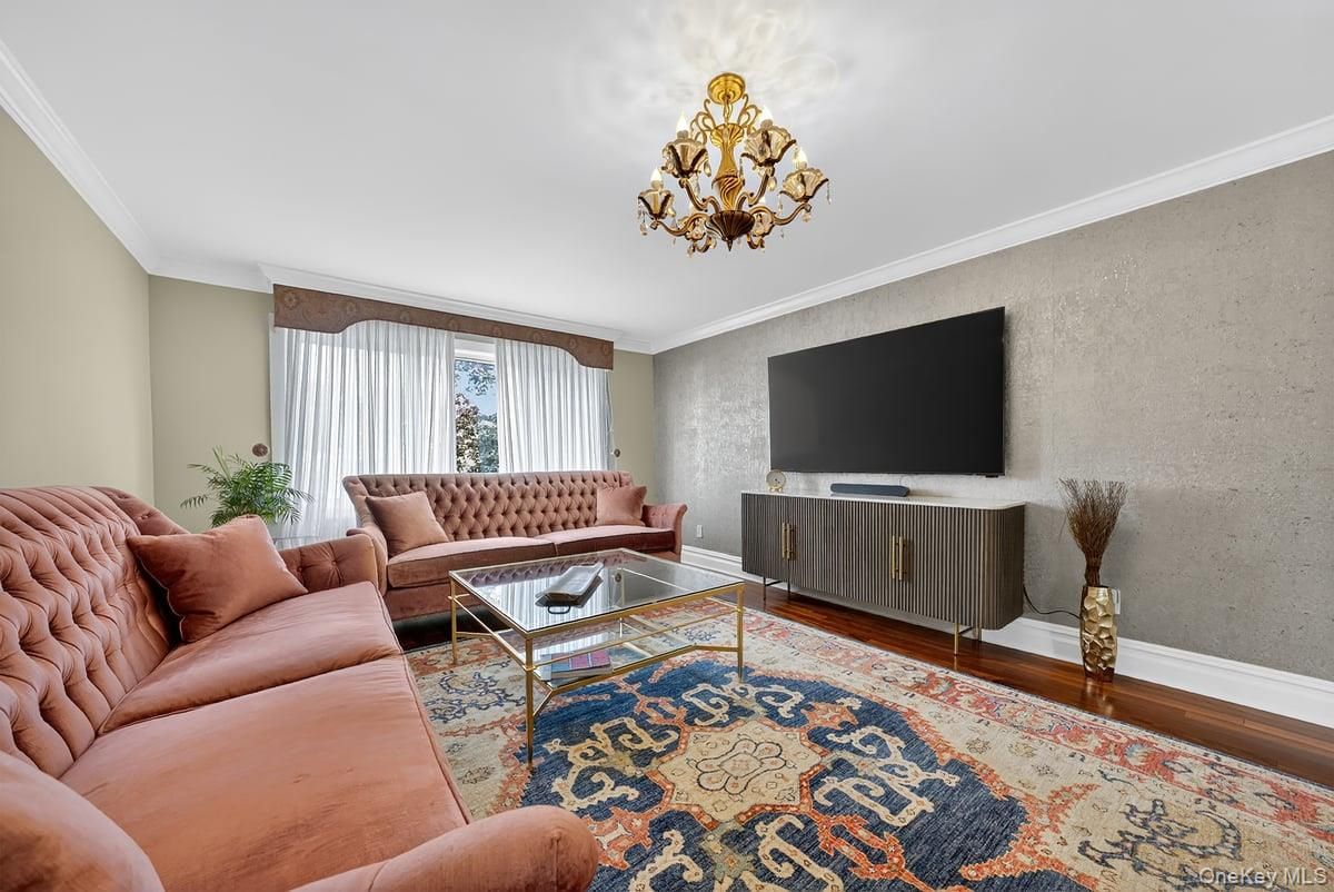 Chandelier, Interior, Living room, Wood Texture Flooring