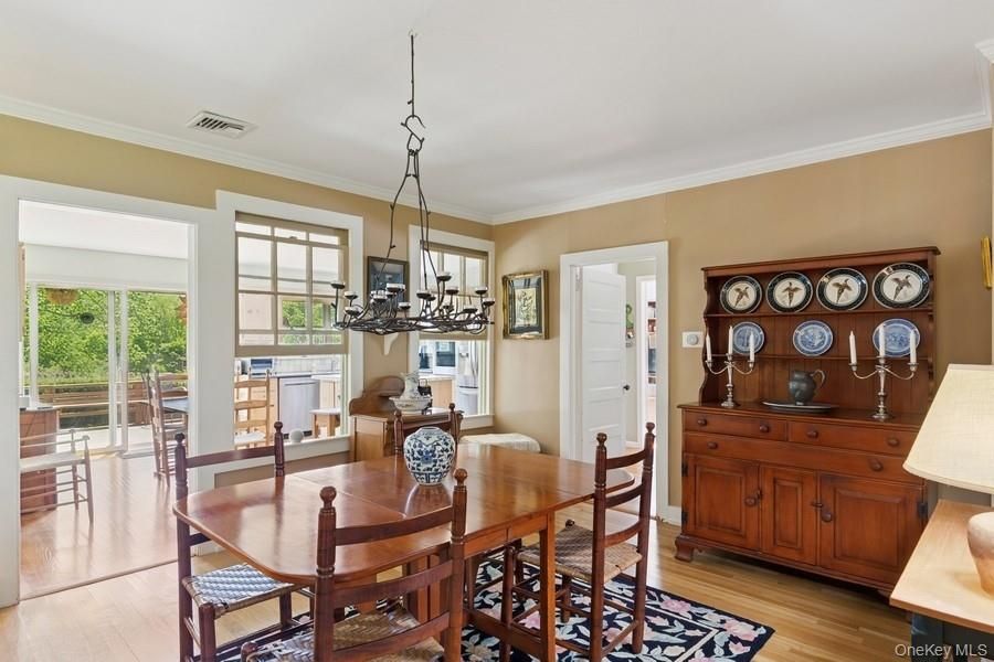 Chandelier, Dining room, Interior, Pendant Lights, Wood Texture Flooring