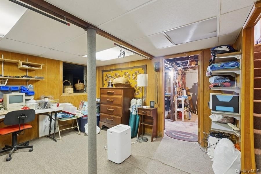 Home Office, Interior, Wooden Walls